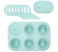 LURCH Popsicle IceForm Arctic - Moldes de silicona para 6 paletas de helado con diseño de animales | Harmony Mint