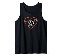 Lurcher, galgos, látigos, padre de perro, corazón de amor Camiseta sin Mangas