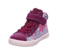 Lurchi 84L1063005 - Zapatillas Deportivas, Color Morado Intenso con Purpurina arcoíris, 32 EU, Deep Purple Rainbow Glitter, 32 EU