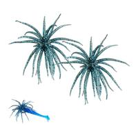 Lure Bait for Black Pits, Simulation Sea Erizo Bait, Tentácle Creature Lure, Lifelike Soft Sea Erizo Fishing Lure with Multiple Tentáculos for Bass Trout Crappie (Blue)