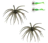 Lure Bait for Black Pits, Simulation Sea Urchin Bait, Tentácle Creature Lure, Soft Artificial Sea Erizo Fishing Lure for Bass Trout Crappie, Freshwater Saltwater (Gray)