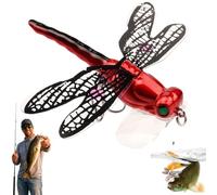 Lure Dragonfly Fishing Baits,Insect Fishing Lures Dragonfly Lures Bait with Hooks,7g Life-Like,For Rivers, Ponds, Saltwater, Coastal Areas (C)