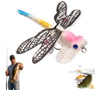 Lure Dragonfly Fishing Baits,Insect Fishing Lures Dragonfly Lures Bait with Hooks,7g Life-Like,For Rivers, Ponds, Saltwater, Coastal Areas (A)