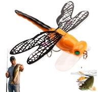 Lure Dragonfly Fishing Baits,Insect Fishing Lures Dragonfly Lures Bait with Hooks,7g Life-Like,For Rivers, Ponds, Saltwater, Coastal Areas (D)