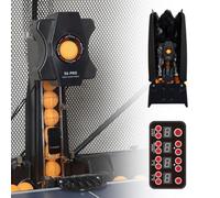 LURECAQING Entrenador de Tenis de Mesa Automático con Más de 300 Pelotas, Velocidad Regulable, Giro Variable y Oscilación para Mejorar Reflejos, Precisión y Técnica