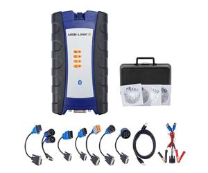 LURECAQING Nexiiq USB Link 2, escáner de diagnóstico Universal para Camiones,con Software de información y diagnóstico para reparación, Pantalla Clara, diagnóstico rápido BluetoothVersion
