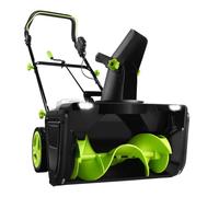 LURECAQING Rimuovi Neve Eléctrico 40V con Batería Litio, Invierno en Casa y Jardín, Quitanieves Inalámbrico 3500W, 50cm Área de Limpieza, 7,6m Proyección de Nieve 2Batteries