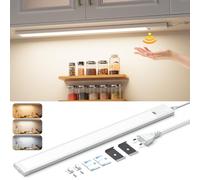 Lureshine Tira de luz LED 41CM,3 temperaturas,Regulable Lampara LED,con sensor de movimiento, led cocina bajo mueble iluminación inferior de cocinas,armarios,estantes y encimeras