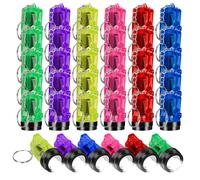 LURICO 30 Piezas linterna niños, mini linternas llaveros para niños, Mini Llavero Linterna para fiestas, cumpleaños, exteriores, camping, Paseo en la Noche