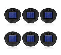 LURICO Lámparas Solares de Repuesto Superior 7CM, 6 Piezas Luces Solares de Repuesto, Repuesto Luz Solar LED para Exterior para Colgar al Aire Libre, Luces de Mesa, Jardín o Patio Decoración