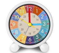 LURICO Reloj Despertador Niños, Reloj Despertador analógico sin Tic-TAC Despertador Infantil, Reloj de Aprendizaje Despertadores Analógico Silencioso Estudiantes Regalos para Niñas y Niños