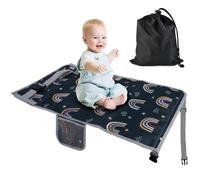 LURICO Reposapiés de Avión para Niños, 76x44.5 cm Extensores de Asientos Plegable Hamaca de Pie Cama de Avión para Descanso de Niños Cama de Viaje para Expandir Las Piernas de Descanso