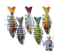 Lurie Animado, Señuelo De Natación En Diferentes Articulaciones | Natación Como Un Solo Kit De Baño Segmentado 4x - Accesorio Creativo Para Todo Tipo De Aguas De Agua De