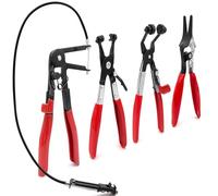 Luriseminger 4pcs Alicates para Abrazaderas de Manguera, Alicates para Abrazadera Coche, Alicate de Extracción de Mangueras, Hose Clamp Pliers para Reemplazo de Manguera de Combustible