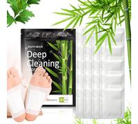 LURNODY 20 PCS Parches Detox Pies, Almohadillas de Limpieza Natural para Los Pies Desintoxica Tus Pies, Se Utiliza para Eliminar Humedades, Eliminar Toxinas y Mejorar El Cuidado de Los Pies