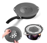 LURNODY Tapa Silicona para Olla, Tapa Antisalpicaduras, Microondas o Sartén, Cubierta Antidesbordamiento, para Ollas de Entre 15-28 Cm de Diámetro,Tapa Antisalpicaduras para Evitar Derrames