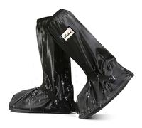 LURNODY Un Par de Protector Zapatos para La Lluvia Engrosados, Protectores Zapatillas de Doble Capa, Cubre Zapatos Impermeable Con Sujetadores Que No Se Caen Fácilmente (Negro M)