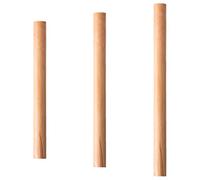 lurora2021 3 rodillos de madera de haya, rodillo de madera para el hogar, rodillo profesional para cocina, color madera, rodillo para masa, pasteles, pan, pizza, galletas y panqueques (juego de 3)