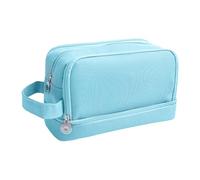 lurora2021 Estuche Escolar con 5 Compartimentos Gran Estuche de Papelería Estuche de Lápices con Asa Bolsa de Lápices Portátil para Niñas, Niños, Adolescentes, Mujeres, Hombres, Verde