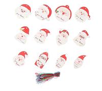 Lurrose 1 Etiqueta De Santa Claus Etiquetas Hechas A Mano Regalos De Navidad Decoración De Navidad Etiquetas De Galletas De Navidad Etiquetas De Feliz Navidad Etiquetas De Fiesta