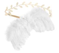 Lurrose 1 Juego Alas de Ángel Bebés con Diadema Accesorio Fotográfico Sesiones de Fotografía y Disfraces