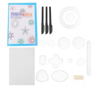 Lurrose 1 Juego Conjunto De Regla Wanhua Espiral Regla Circular Cubo Transformadores Fabricante Rompecabezas Artista Círculo Juguetes Traje Plantilla Xherramienta Papel