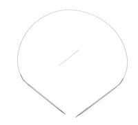 Lurrose 1 juego de agujas circulares de tejer: agujas de tejer redondas de acero para bufandas y suéteres. Puntas suaves para un tejido eficiente, para principiantes como para expertos.