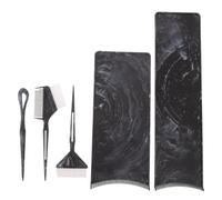 Lurrose 1 juego de herramientas para mechas y balayage, pizarras negras y p | Paletas de 16" y 12", peine ancho, pinceles para tinte, batidor mezclador, accesorios para tinte de cabello a mano
