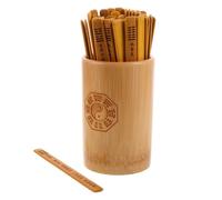 Lurrose 1 Juego de Kit de adivinación Chino: Varillas de bambú para la Fortuna con Cubo - Artículos Tradicionales de Feng Shui e I Ching para meditación, guía Espiritual y rituales.