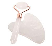 Lurrose 1 Juego De Palos De Masaje Para Hombres Y Jade Rosa Jade Carbonatita En Forma De Corazón