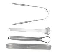Lurrose 1 Juego De Raspador De Lengua Para Bebés Herramientas Especiales De Metal Raspador De Lengua Para Niños Palillo De Lengua Raspador De Lengua Oral Cepillo Oral Acero