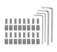 Lurrose 1 juego de tornillos para manija de puerta de congelador, de acero inoxidable, para manija de refrigerador, piezas de repuesto, sujetadores, herrajes para electrodomésticos de cocina