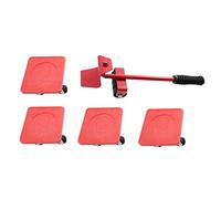 Lurrose 1 Juego Herramienta para Mover Muebles portátil Moviente Ruedas Elevador de Muebles Barra de Movimiento de Muebles Deslizador para Mover Muebles Abdominales de Hierro Rojo