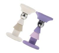 Lurrose 1 Juego Tope De Puerta Topes De Puerta De Puerta Protector De Pared Wall Protector Door Stop Tope De Pared De La Puerta Tapón De Puerta De Granero Metal 2 Piezas