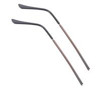 Lurrose 1 Par Espectáculo Piernas Pulseras Kit Gafas De Sol Gafas Gafas Marco De Metal Brazos Gafas Reemplazo Brazo Gafas Reemplazo Templo Gafas Café Plástico Mujer