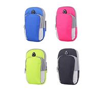 Lurrose 1 Pieza Brazalete Deportivo para Teléfono Bolso de Brazo Grande y Transpirable para Correr y Negro