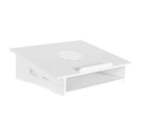 Lurrose 1 Pieza Soporte para Laptop Color Blanco Base de Refrigeración Ergonómica y Ventilado para Postural y Almacenamiento de Ordenador