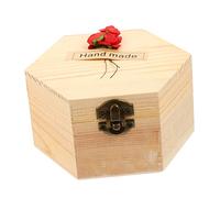 Lurrose 1 Unid Caja Hexagonal Jabón Flores Jabón Rosa Artificial Jabón Ramo Decoración Del Hogar Simulación Jabón Colorido Navidad Flores Coloridas Azul