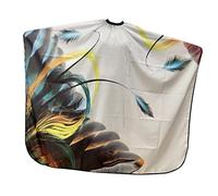Lurrose 1 Unid Patrón Colorido Internet Celebridad Delantal Tela Floral Chal Floral Vestido Formal Delantales Para Adultos Capa De Profesional Capa De Tinte De Pelo Corte