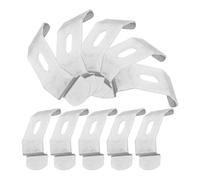Lurrose 10 Clips de Montaje para Persianas Verticales en Acero Inoxidable, Soporte Fijo de 4,9 X 2 Cm, Accesorios para Reparación y Fijación de Cortinas, Compatibles Hogar, Oficina y
