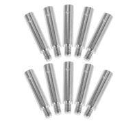 Lurrose 10 Ejes de extensión para Caja de música - Barra de extensión metálica - Eje de Repuesto roscado M3.5 para Motor de Movimiento de 25 mm