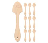 Lurrose 10 Palos de Abanico de Madera Beige para Manualidades Diy, Mangos Resistentes y Versátiles Diseño Tradicional para Proyectos Creativos y Artesanales