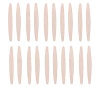 Lurrose 10 pares de almohadillas de espuma beige para el talón, tiras autoadhesivas para la parte trasera del zapato, forros, almohadillas antideslizantes, cintas adhesivas para zapatos sueltos,