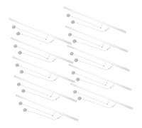 Lurrose 10 Piezas Barra Colgante de Póster para Supermercados y Centros Comerciales Soporte y Resistente para Marco de Imágenes Adaptable