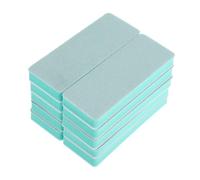 Lurrose 10 Piezas Bloques de Pulido para Manicura Esponja Doble Cara Verde y Blanca de Uñas Suave y Duradera para Acabado Profesional y Pulido