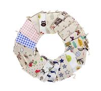 Lurrose 10 Piezas Bolsitas Para Pequeñas Bolsas De Cordón Bolsa De Con Cordón Bolsa De Dulces De Lino Impresión Bolsa Con Cordón