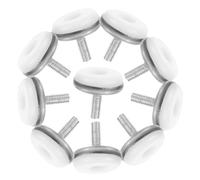 Lurrose 10 Piezas De Almohadillas De Pie Ajustables Accesorios De Hardware Patas De Tocador Patas De Gabinete Niveladores De Cama Láminas De Hierro