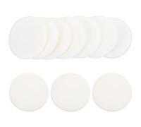 Lurrose 10 Piezas de Discos de Maquillaje de Algodón Blanco Cinta, Lavables Aplicación Uniforme de Polvos Sueltos en Uso de Polvo Mineral