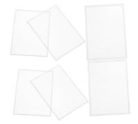 Lurrose 10 Piezas de Tarjetas Transparente Rígido Unidades Funda Acrílica para Tarjetas de Visita y Coleccionables Reutilizable y Resistente Fácil Apertura y Cierre para Oficina