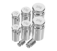 Lurrose 10 Piezas Juego de Pesas de Calibración de Precisión en Acero de 1g a 20g para Balanzas Digitales, Adecuado para Laboratorios y Estudios Múltiples Opciones de Peso